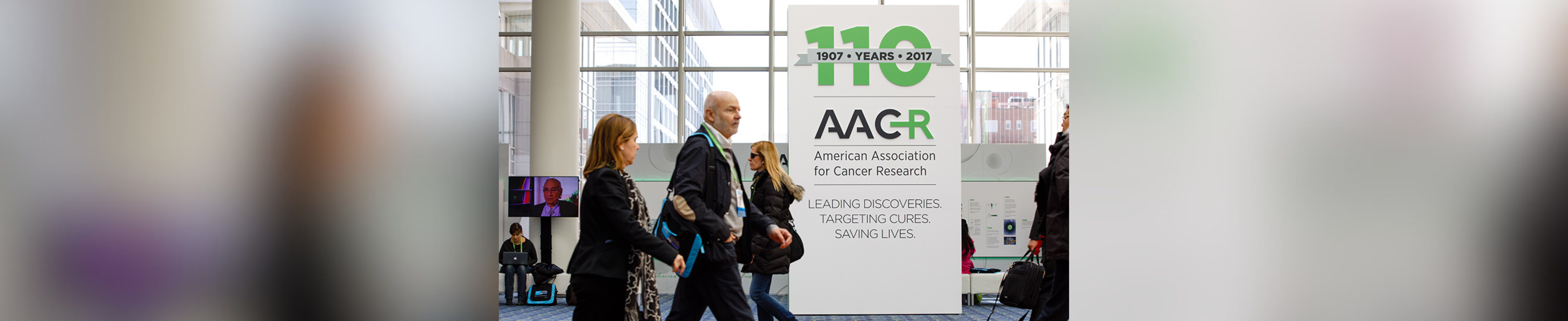 Attendees at the AACR conference