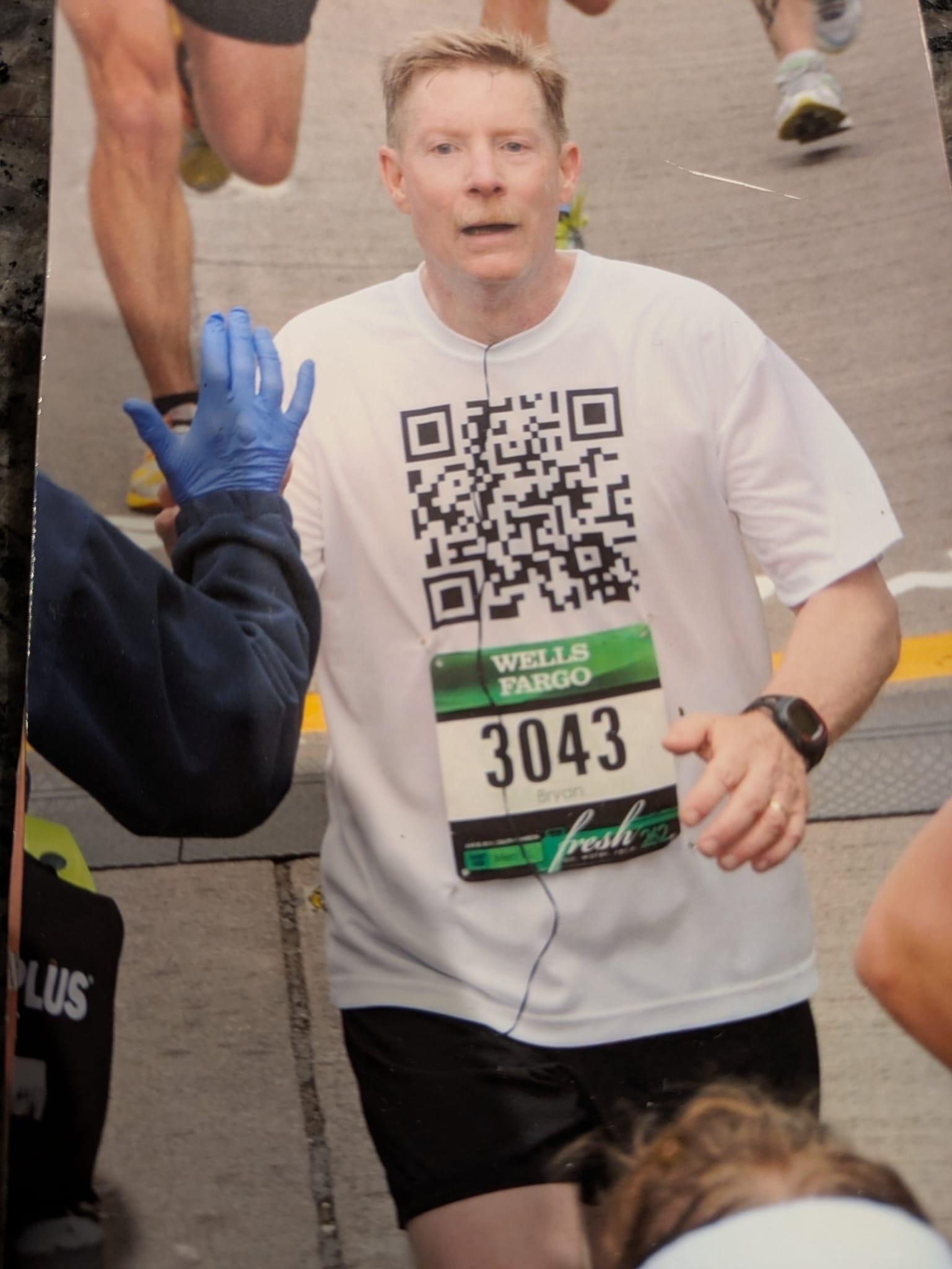 Bryan running one of his best races (Credit: Emily Webster)