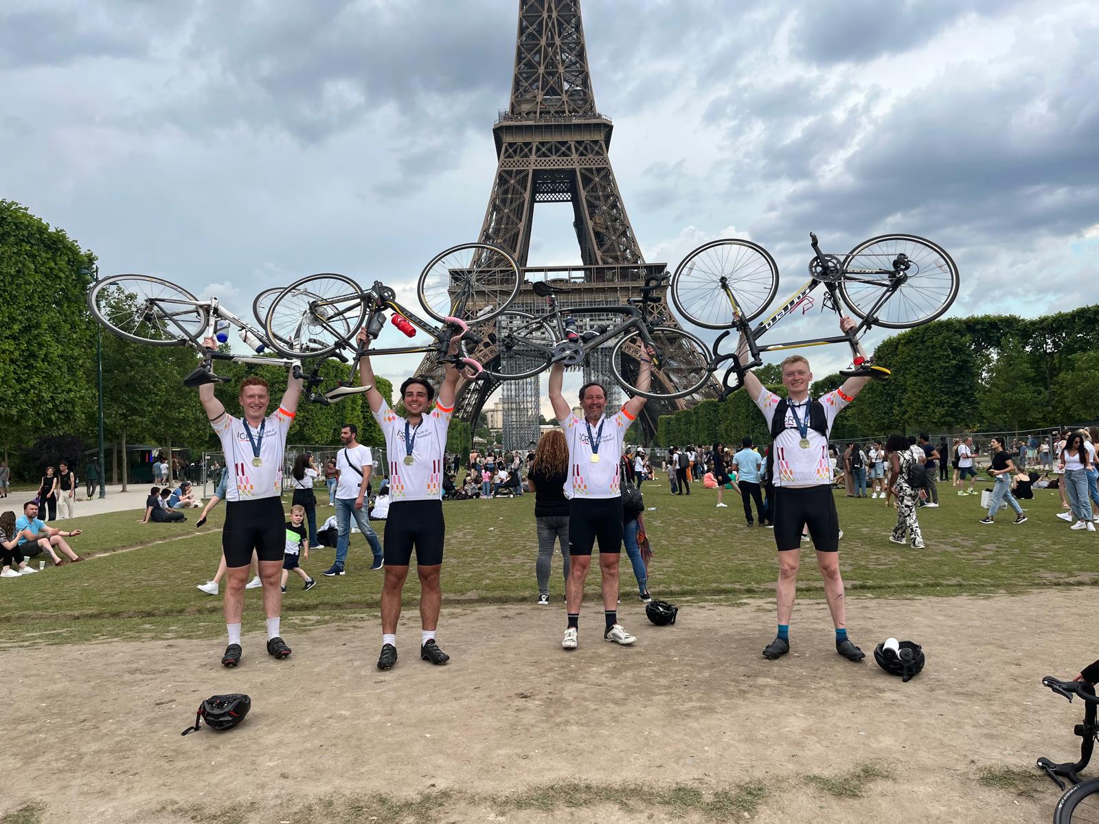 George cycled from London to Paris in 2022 (Credit: George Southgate)