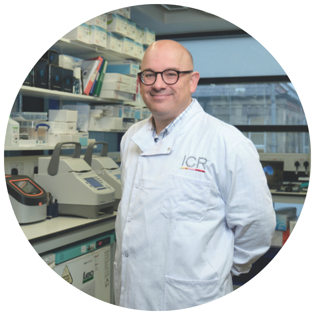 Professor Johann de Bono in the laboratory, smiling.