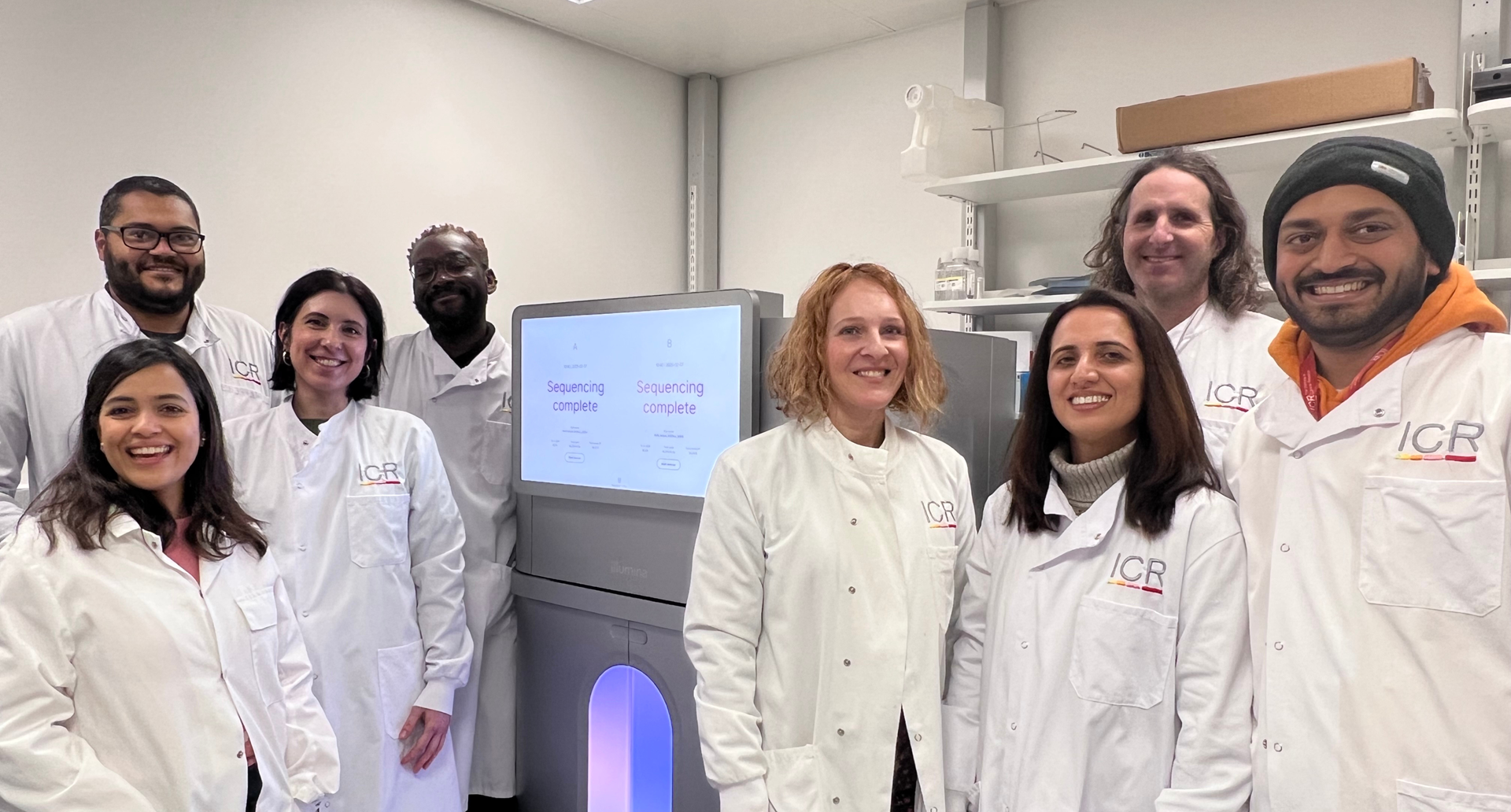 The NovaSeq X plus genome sequencing device with the Genomics Facility team