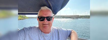 Dave Bowen by the sea