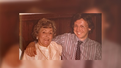 Paul Workman and his mother in 1982