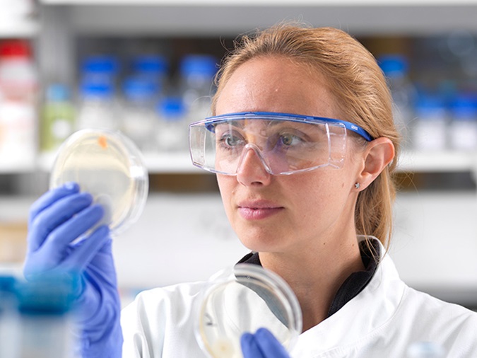 Female scientist in lab