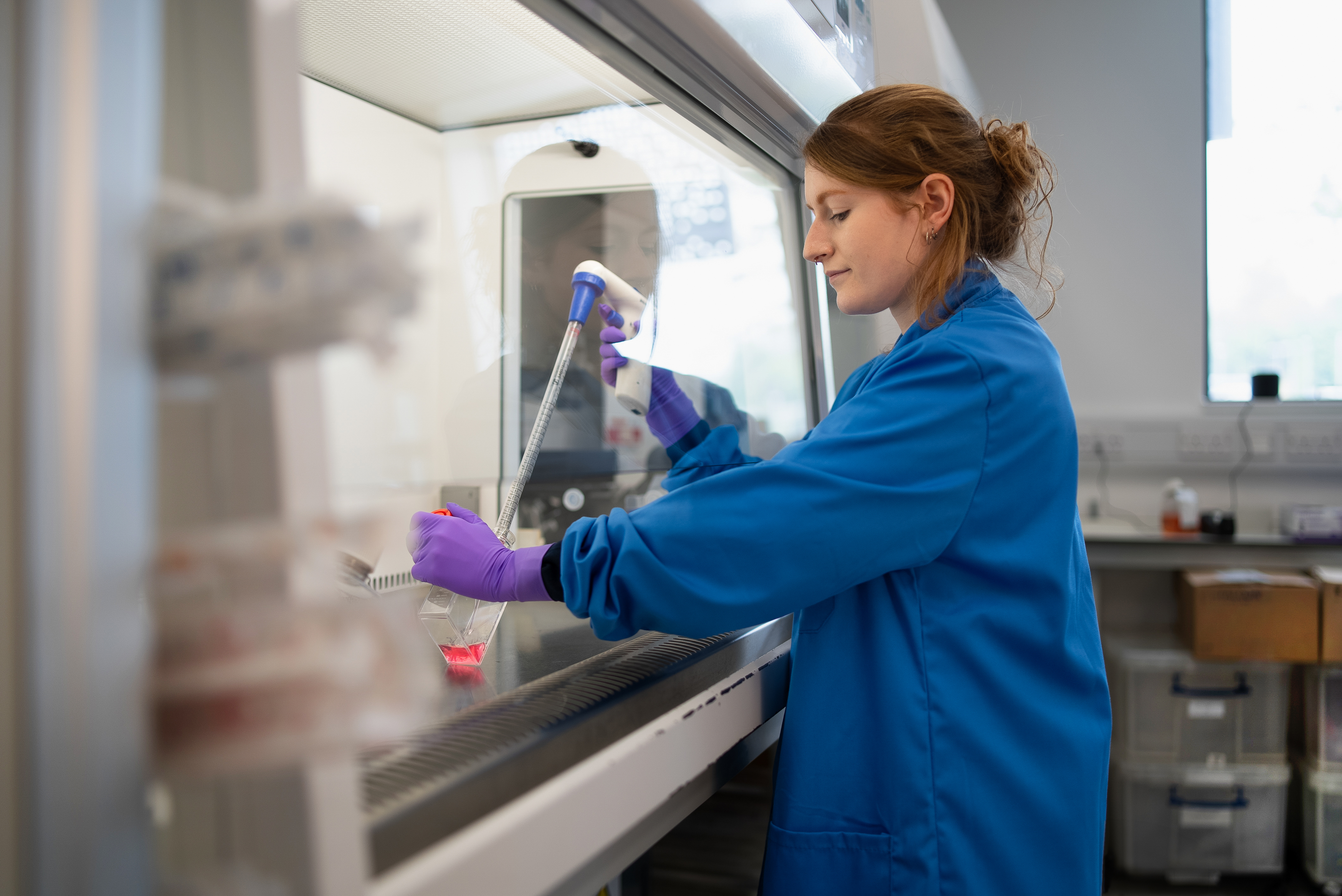 ICR researcher Rachel Cooley in our Centre for Cancer Drug Discovery