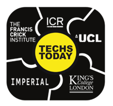 Tech's today logo: Imperial, Kings College London, ICR, Francis Crick, UCL