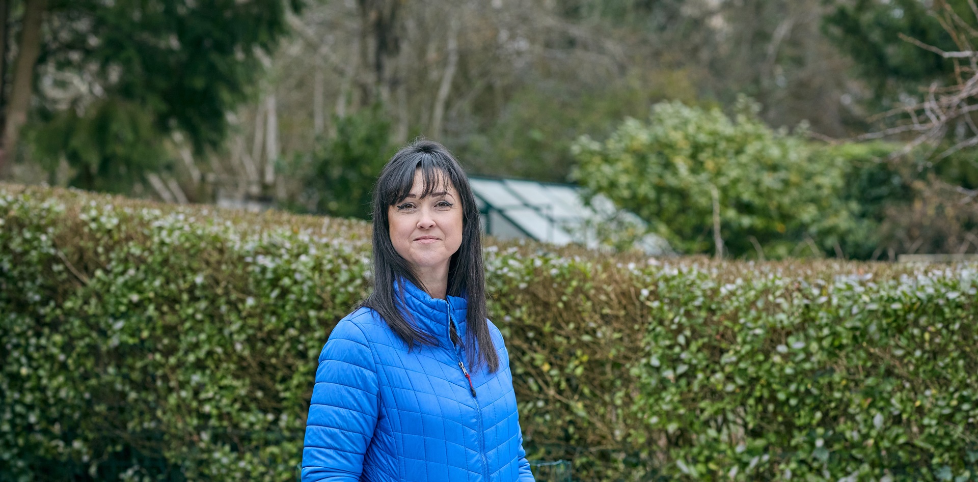 Sophie stood outside