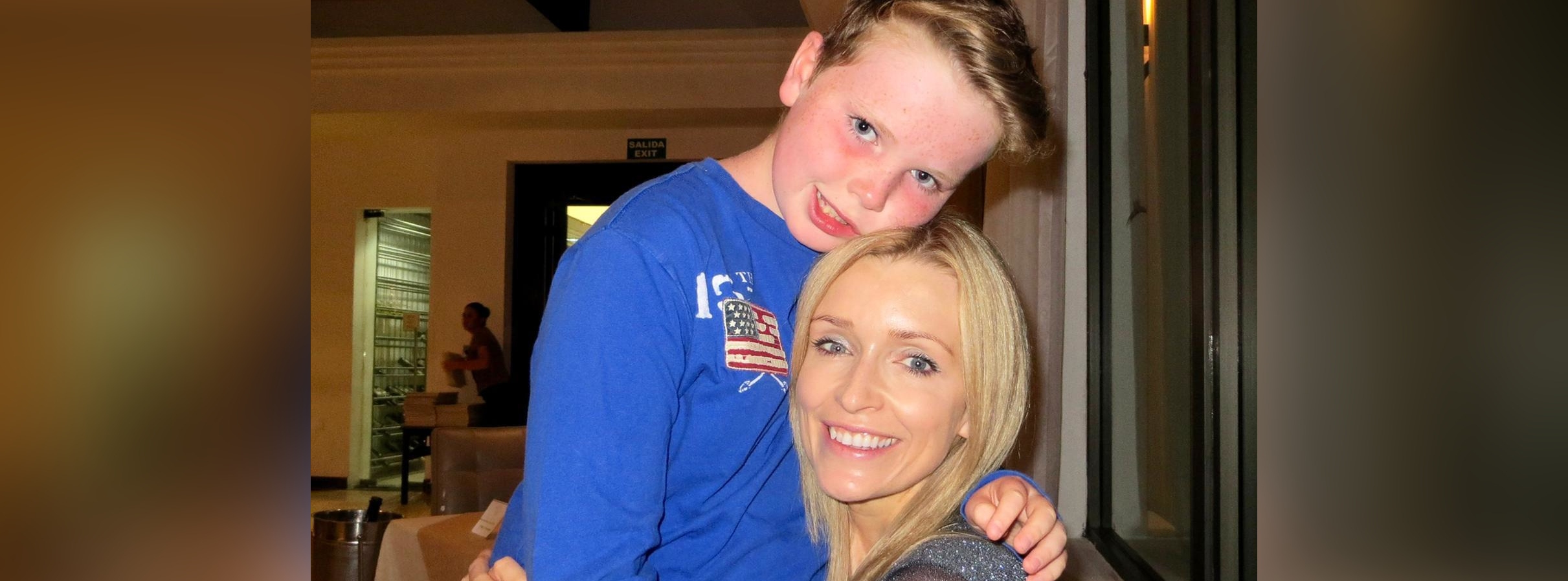 Daniel Caplan and his mother Alison hugging