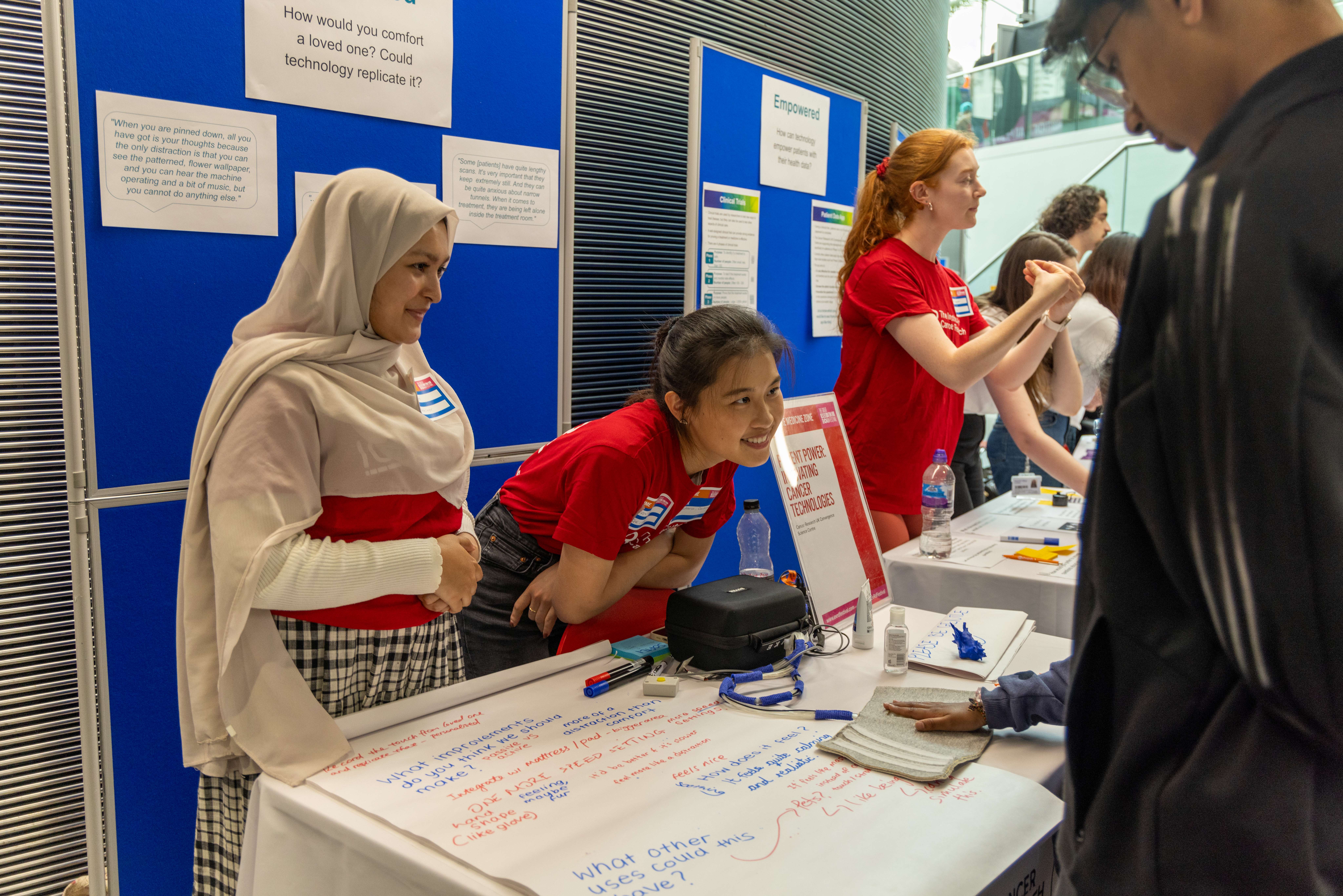 ICR public engagement volunteers talking to the public at the Great Exhibition Road festival