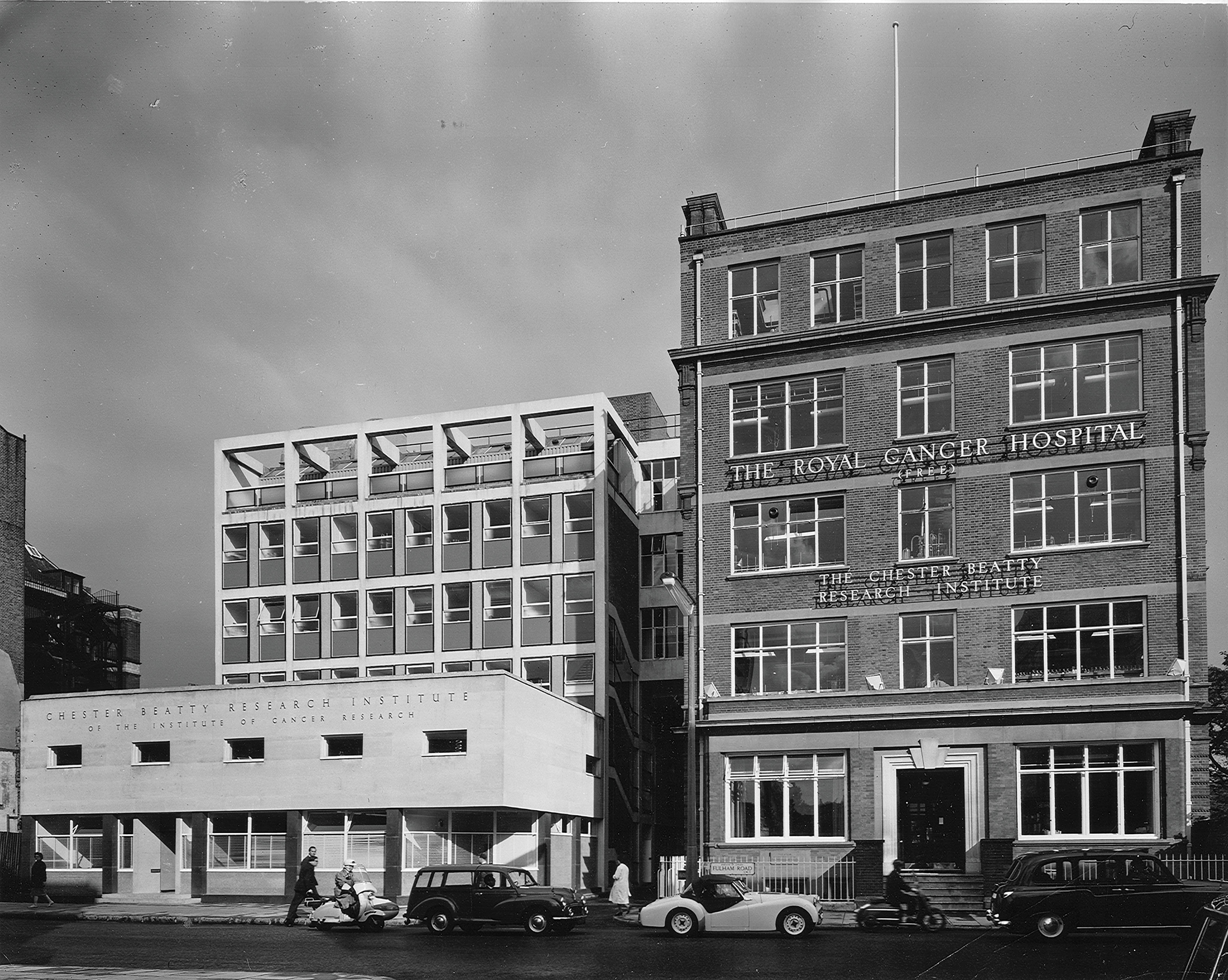 Black and white image of the ICR in the 50s