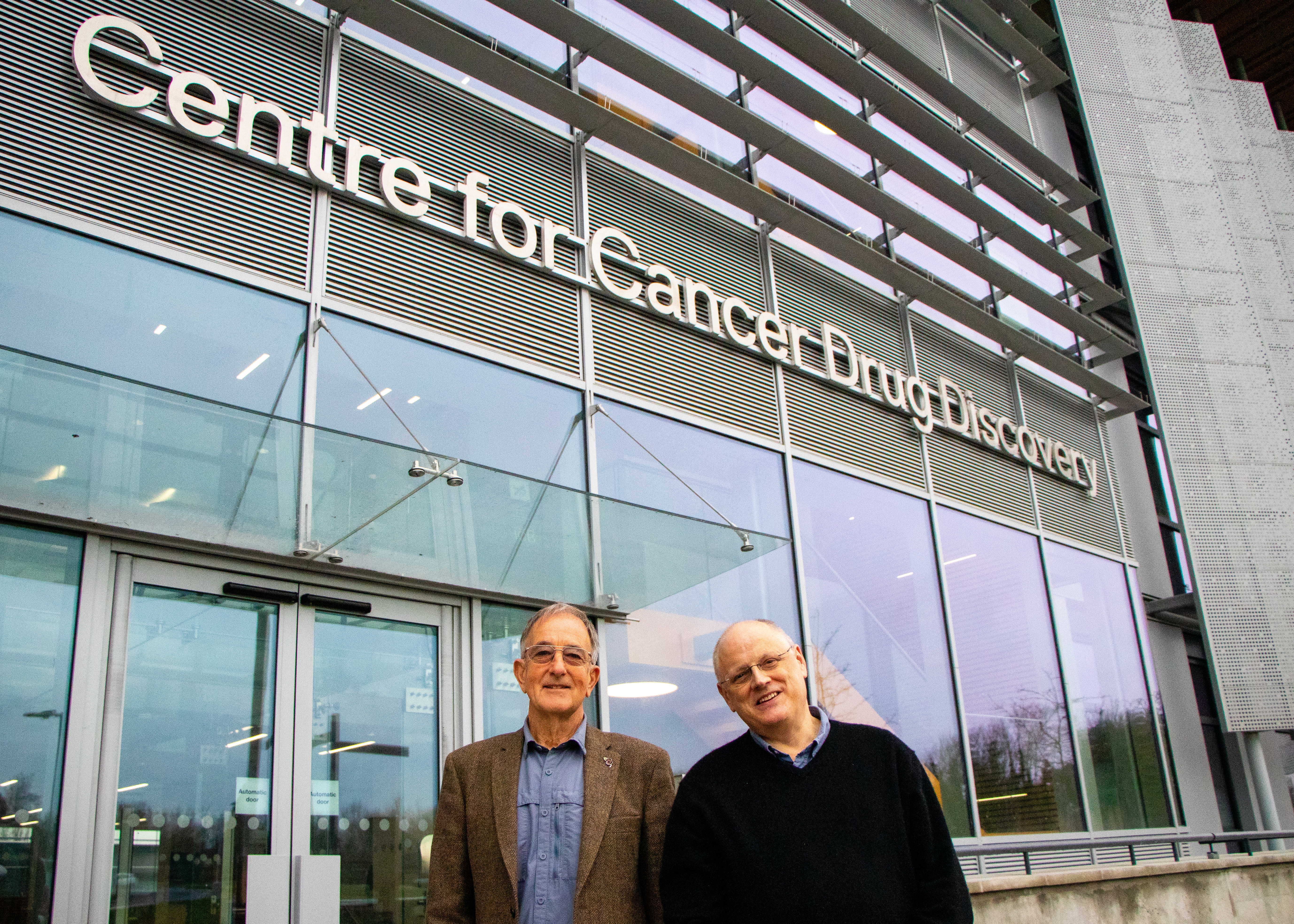 David Hill with Professor Ian Collins