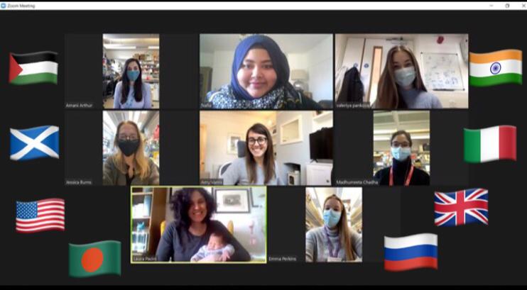 Zoom photo of the Huang Lab