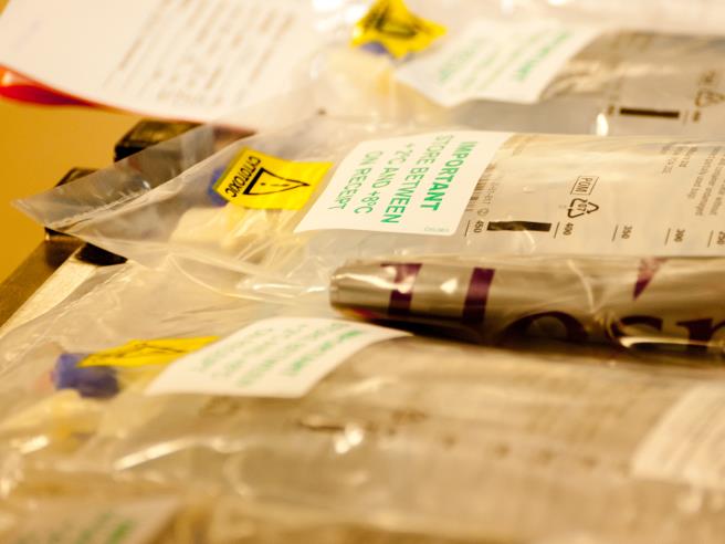 Chemotherapy drip bags 4x3