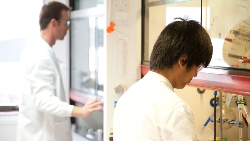 ICR scientists working in the lab