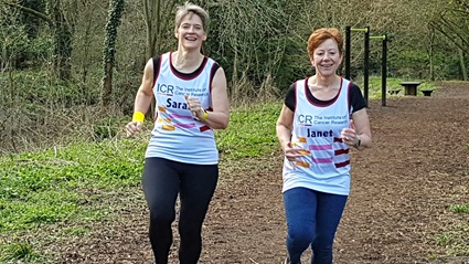 Janet and Sarah running 945x532px Sarah Sexton and Janet Jennings running together